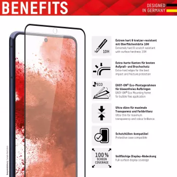 Displex Full Cover Screen Protector Samsung Galaxy S22 Ultra Grūdintas Stiklas