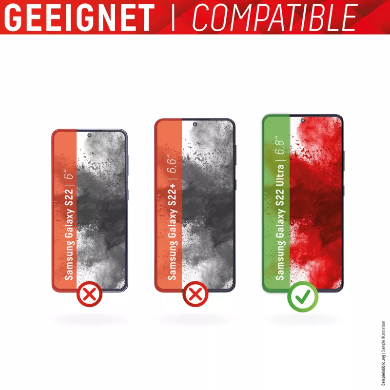 Displex Full Cover Screen Protector Samsung Galaxy S22 Ultra Grūdintas Stiklas