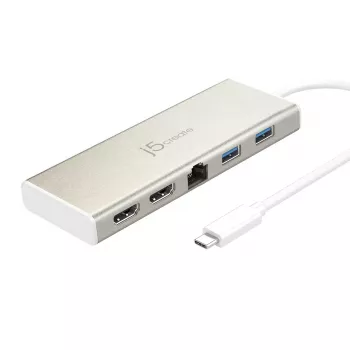 j5create JCD381-N USB Type-C™ Dual HDMI Mini Dock - Ethernet / USB 3.1 HUB / PD2.0
