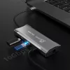 j5create JCD393 4K60 Elite USB-C® 10 Gbps Mini dokas, Space Pilka
