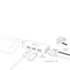 USB Hub j5create JUH340 4 prievadų USB 3.0 juodas aliuminis