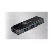 USB Hub j5create JUH340 4 prievadų USB 3.0 juodas aliuminis