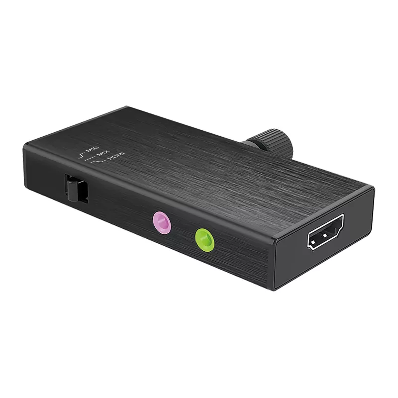 j5create JVA02 tiesioginio fiksavimo adapteris HDMI™ į USB-C™ su maitinimo tiekimu, juodas