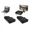 j5create JVA02 tiesioginio fiksavimo adapteris HDMI™ į USB-C™ su maitinimo tiekimu, juodas