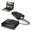 j5create JVA02 tiesioginio fiksavimo adapteris HDMI™ į USB-C™ su maitinimo tiekimu, juodas