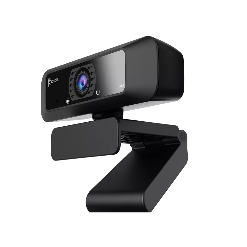 j5create JVCU100 USB™ HD internetinė kamera su 360° pasukimu, 1080p vaizdo fiksavimo raiška, juoda