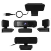 j5create JVCU100 USB™ HD internetinė kamera su 360° pasukimu, 1080p vaizdo fiksavimo raiška, juoda
