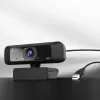 j5create JVCU100 USB™ HD internetinė kamera su 360° pasukimu, 1080p vaizdo fiksavimo raiška, juoda