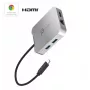 j5create JCD391 4K60 Elite USB-C® PD daugiafunkcis adapteris, sidabrinis