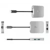 j5create JCD391 4K60 Elite USB-C® PD daugiafunkcis adapteris, sidabrinis