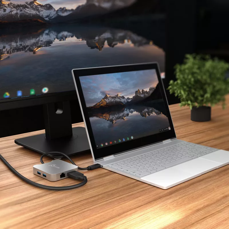 j5create JCD391 4K60 Elite USB-C® PD daugiafunkcis adapteris, sidabrinis