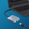 j5create JCD391 4K60 Elite USB-C® PD daugiafunkcis adapteris, sidabrinis
