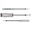 j5create JCD392 4K60 Elite USB-C® 10 Gbps kelioninis dokas, Space Pilka