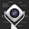j5create JVCU360 360° visa apimanti internetinė kamera, 1080p vaizdo įrašymo raiška, balta ir juoda