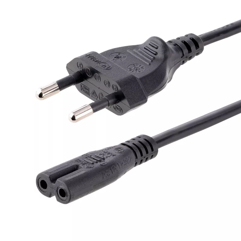 StarTech.com 2 m nešiojamojo kompiuterio maitinimo laidas, ES kištukas į C7, 2,5 A 250 V