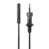 „StarTech.com“ 3 m maitinimo laidas nešiojamajam kompiuteriui, EU kištukas į C7, 2,5 A 250 V, 18AWG, pakaitinis laidas nešiojamajam kompiuteriui, spausdintuvo maitinimo kabelis, nešiojamojo kompiuterio įkroviklio laidas, maitinimo bloko laidas, juodas