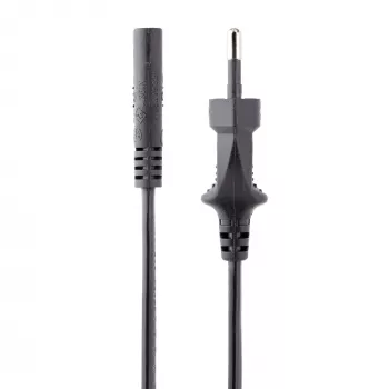 „StarTech.com“ 3 m maitinimo laidas nešiojamajam kompiuteriui, EU kištukas į C7, 2,5 A 250 V, 18AWG, pakaitinis laidas nešiojamajam kompiuteriui, spausdintuvo maitinimo kabelis, nešiojamojo kompiuterio įkroviklio laidas, maitinimo bloko laidas, juodas