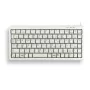 CHERRY Compact klaviatūra, QWERTY, 83 klavišai, Combi USB/PS2, šviesiai pilka