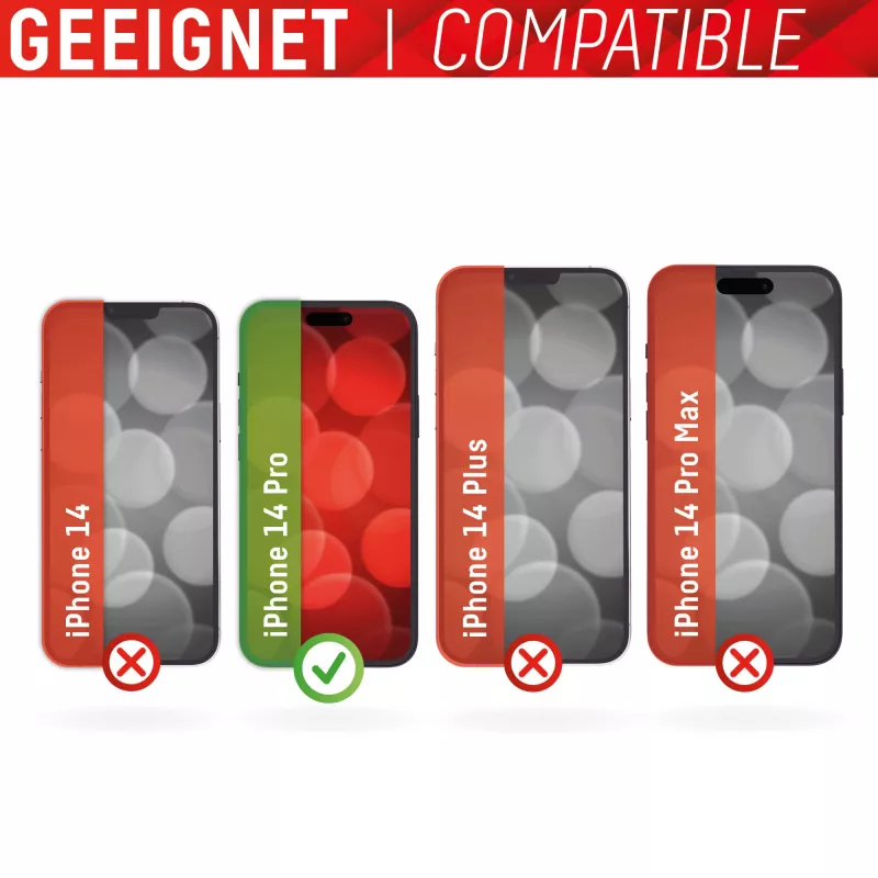 Displex Smart Glass (9H), skirtas Apple iPhone 14 Pro, montavimo lipdukas, nedūžtantis, itin plonas, nematomas