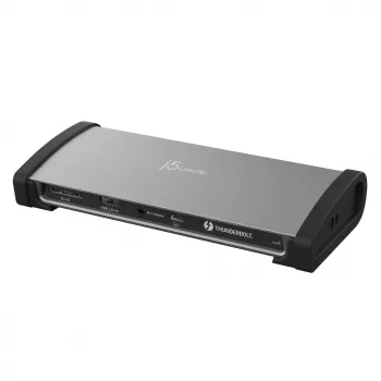 j5create JTD562 - 8K Thunderbolt™ 4 dokinė stotelė - EU, laidinė, Thunderbolt 4, 96 W, 3,5 mm, 10,100,1000 Mbit/s, pilka
