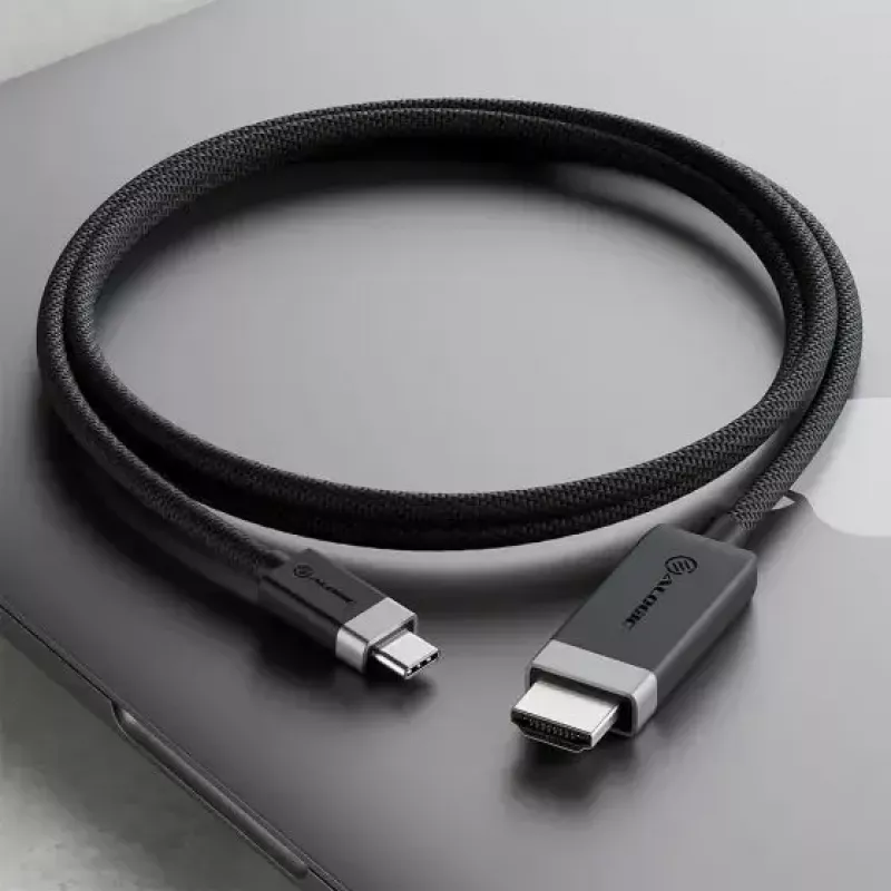 ALOGIC FUCHD1-SGR vaizdo kabelio adapteris 1 m HDMI Type A USB Type-C pilkas