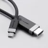 ALOGIC FUCHD1-SGR vaizdo kabelio adapteris 1 m HDMI Type A USB Type-C pilkas