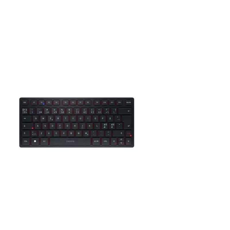 CHERRY KW 9200 MINI klaviatūra Universali USB + RF belaidė + Bluetooth QWERTY Nordic Juoda