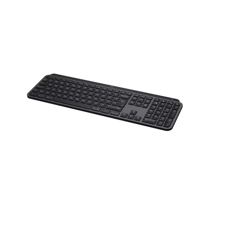 Logitech MX Keys S belgiška AZERTY belaidė klaviatūra, grafito spalvos, universali RF belaidė + Bluetooth