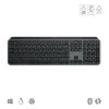 Logitech MX Keys S belgiška AZERTY belaidė klaviatūra, grafito spalvos, universali RF belaidė + Bluetooth