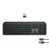 Logitech MX Keys S belgiška AZERTY belaidė klaviatūra, grafito spalvos, universali RF belaidė + Bluetooth