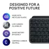Logitech MX Keys S belgiška AZERTY belaidė klaviatūra, grafito spalvos, universali RF belaidė + Bluetooth