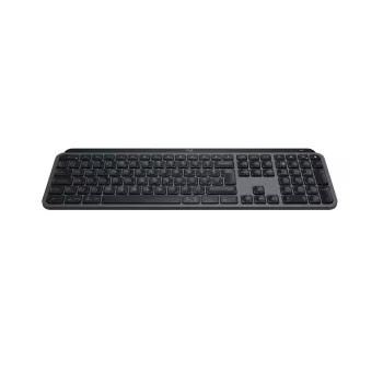 Logitech MX Keys S belgiška AZERTY belaidė klaviatūra, grafito spalvos, universali RF belaidė + Bluetooth