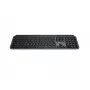 Logitech MX Keys S belgiška AZERTY belaidė klaviatūra, grafito spalvos, universali RF belaidė + Bluetooth