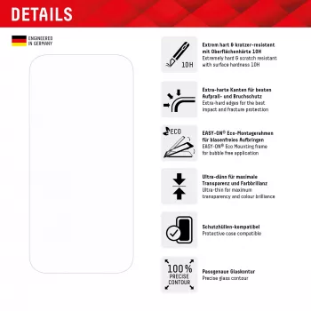 Displex ekrano apsauga + dėklas, skirtas Apple iPhone 15 Plus, Eco montavimo rėmelis, atsparus įbrėžimams