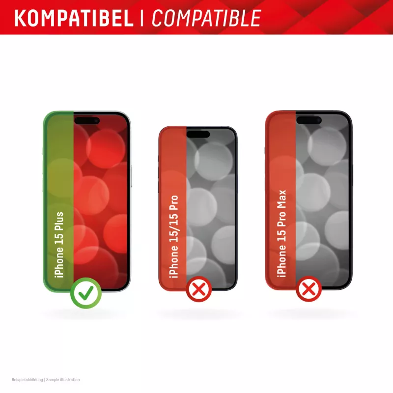 Displex ekrano apsauga + dėklas, skirtas Apple iPhone 15 Plus, Eco montavimo rėmelis, atsparus įbrėžimams