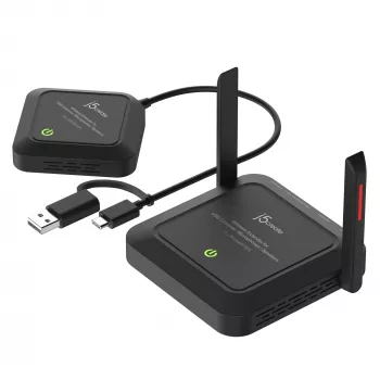 j5create JVW120 belaidis USB™ kamerų / mikrofonų / garsiakalbių plėtiklis, juodas