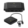 j5create JVW120 belaidis USB™ kamerų / mikrofonų / garsiakalbių plėtiklis, juodas