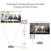 j5create JVW120 belaidis USB™ kamerų / mikrofonų / garsiakalbių plėtiklis, juodas