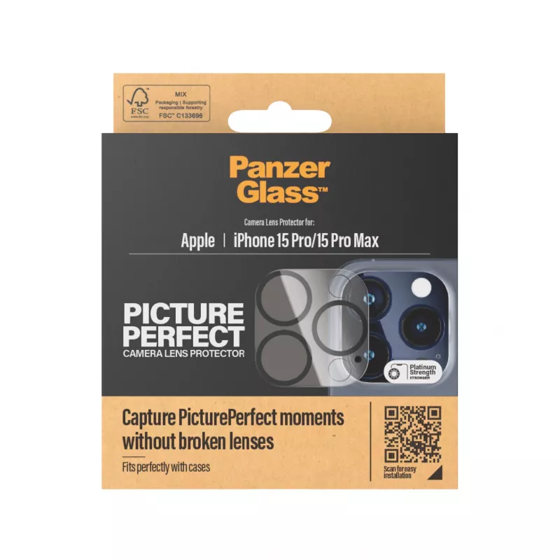 PanzerGlass ® PicturePerfect kameros objektyvo apsauga iPhone 15 Pro | 15 Pro Max