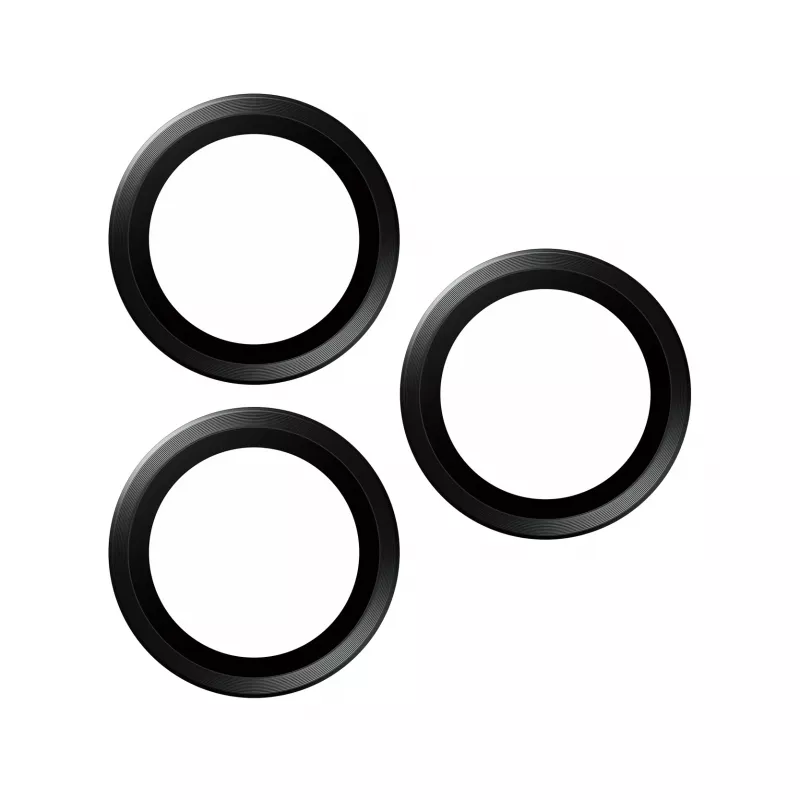 PanzerGlass ® Hoops® Metalinis kameros objektyvo apsauginis stiklas juodas iPhone 15 Pro | 15 Pro Max