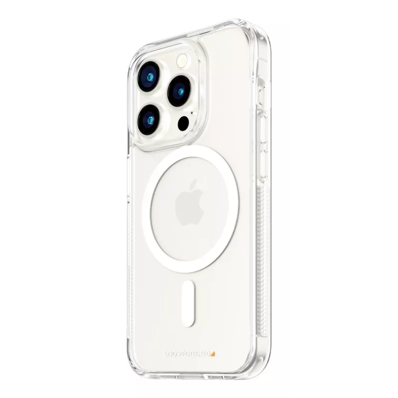 PanzerGlass ® HardCase permatomas su baltu MagSafe ir D3O® iPhone 15 Pro