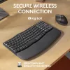 Logitech Wave Keys for Business ergonominė klaviatūra, pilno dydžio, belaidė