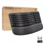 Logitech Wave Keys for Business ergonominė klaviatūra, pilno dydžio, belaidė