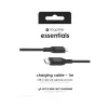Įkrovimo kabelis Mophie essentials Lightning į USB-C 1 m, Lightning–USB‑C, 60W, USB 2.0, Juodas