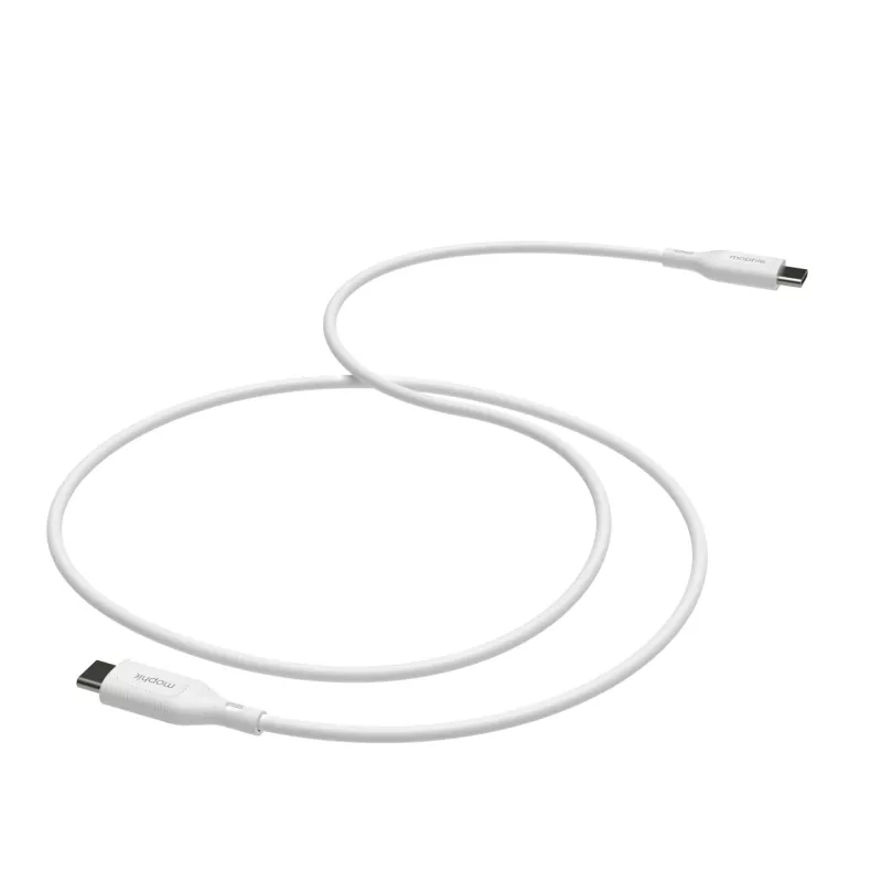 mophie essentials įkrovimo kabeliai | 1 m USB kabelis USB 2.0 USB C Baltas