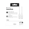 mophie essentials įkrovimo kabeliai | 1 m USB kabelis USB 2.0 USB C Baltas