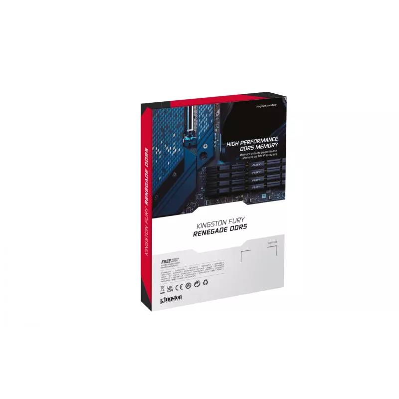 Kingston Technology FURY 24GB 7200MT/s DDR5 CL38 DIMM Renegade Sidabrinė XMP