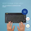 Ergonominė klaviatūra R-Go Tools R-Go Compact Break, kompaktiška klaviatūra su pertraukų programine įranga, QWERTZ (DE), Bluetooth, juoda