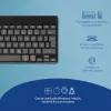 Ergonominė klaviatūra R-Go Tools R-Go Compact Break, kompaktiška klaviatūra su pertraukų programine įranga, QWERTZ (DE), Bluetooth, juoda