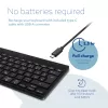 Ergonominė klaviatūra R-Go Tools R-Go Compact Break, kompaktiška klaviatūra su pertraukų programine įranga, QWERTZ (DE), Bluetooth, juoda